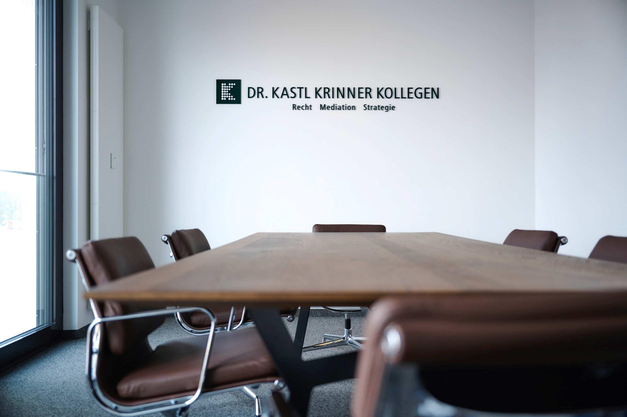 Besprechungsraum der Rechtsanwälte Dr. Kastl Krinner PartmbB, Freising